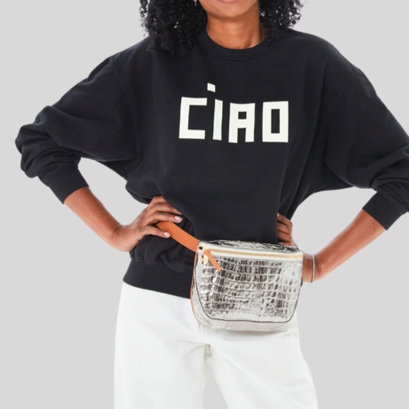 Clare V Handbags - Clare V Fanny Pack in Silver Metallic Croco
